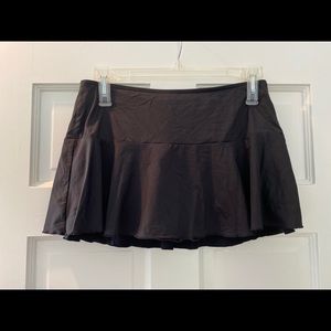 Lands End black swim skirt Sz10